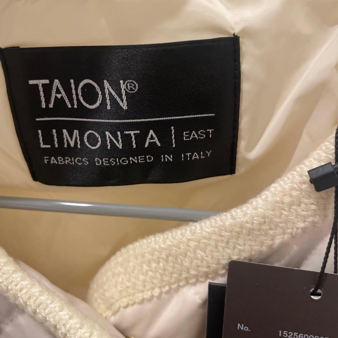 【TAION×anuans】ノーカラーキルティングショートダウン