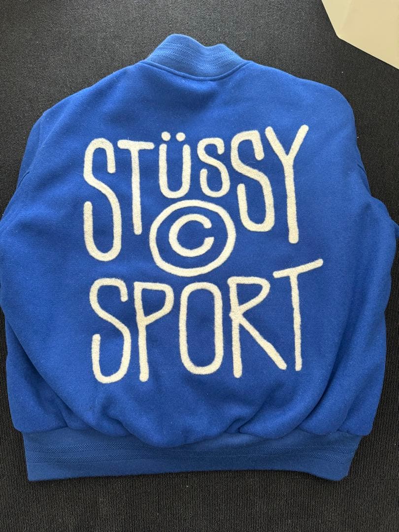 ジャケット・アウター Stussy SPORT MELTON VARSITY JACKET
