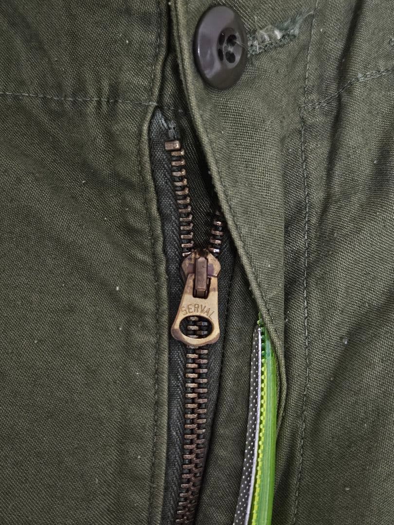 し*】様 【美品・激レア】1974年製 米軍実物 オリーブ m-65 カーゴパン