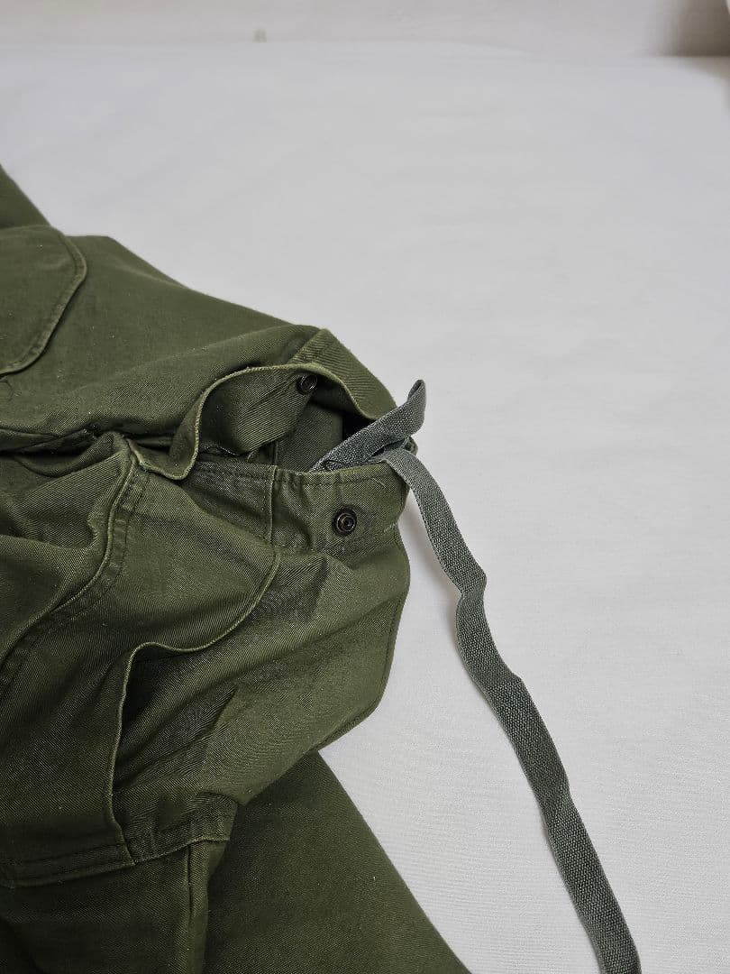 し*】様 【美品・激レア】1974年製 米軍実物 オリーブ m-65 カーゴパン