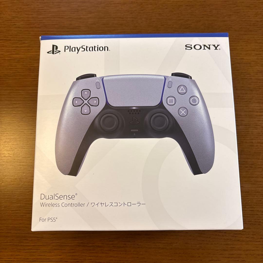 PS5用 DualSense ワイヤレスコントローラー スターリング シルバー…