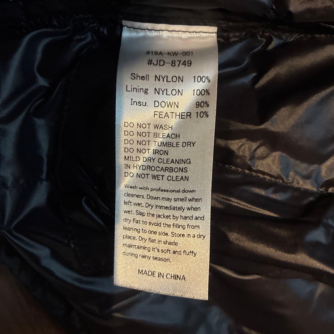 ダントン　インナーダウンベスト　36 グレー