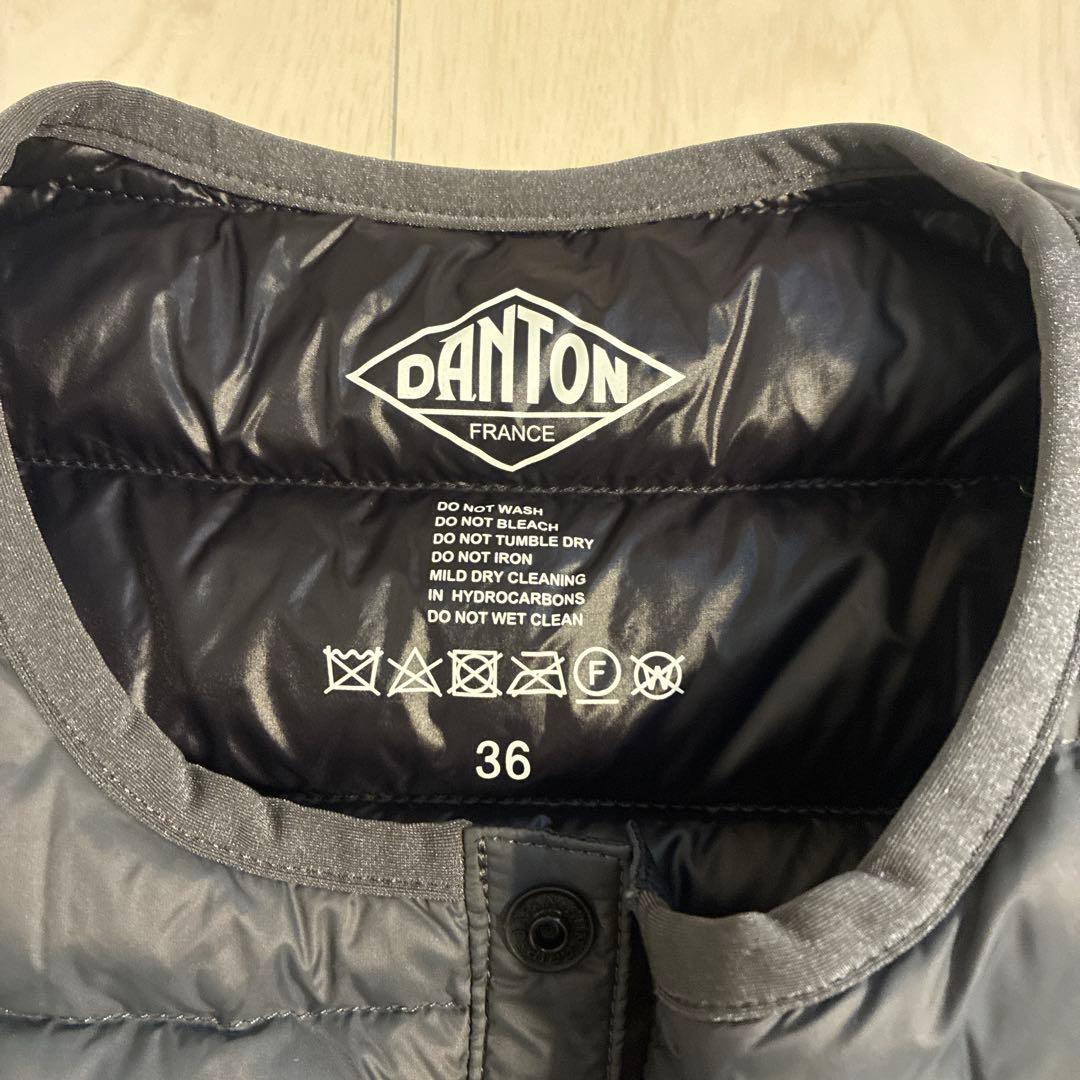 ダントン　インナーダウンベスト　36 グレー