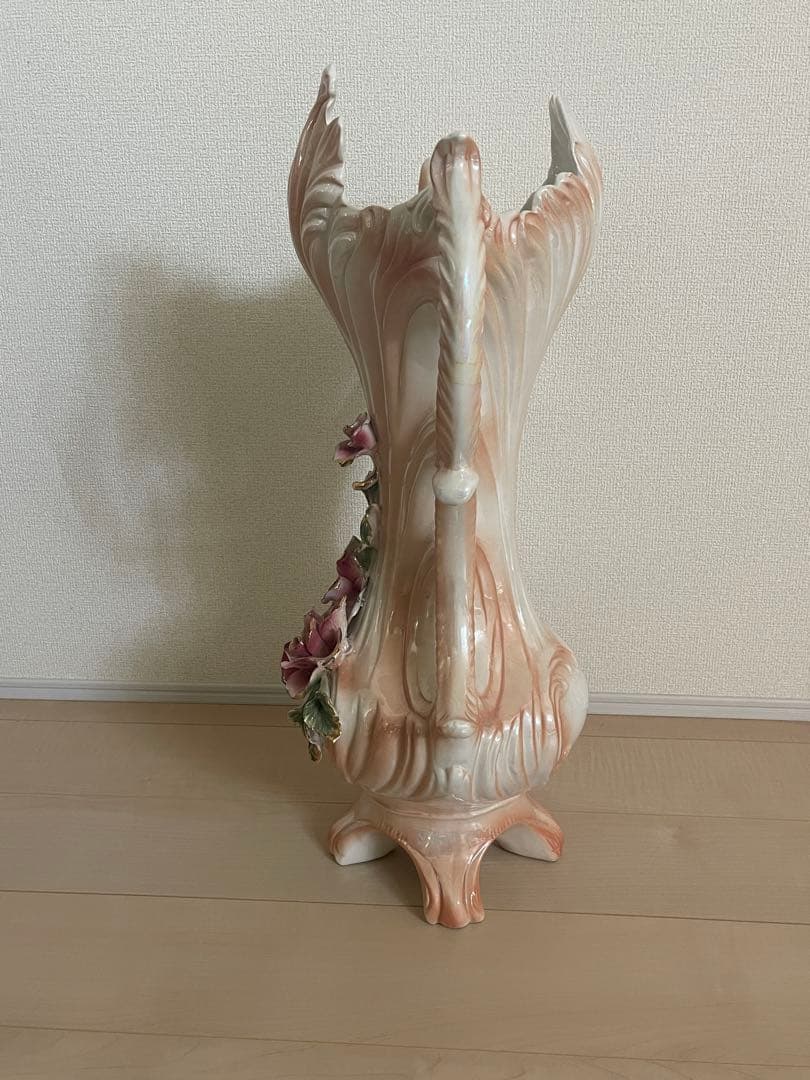 希少　高さ約70cm イタリア製 花瓶　陶器製　陶花　インテリア　置物