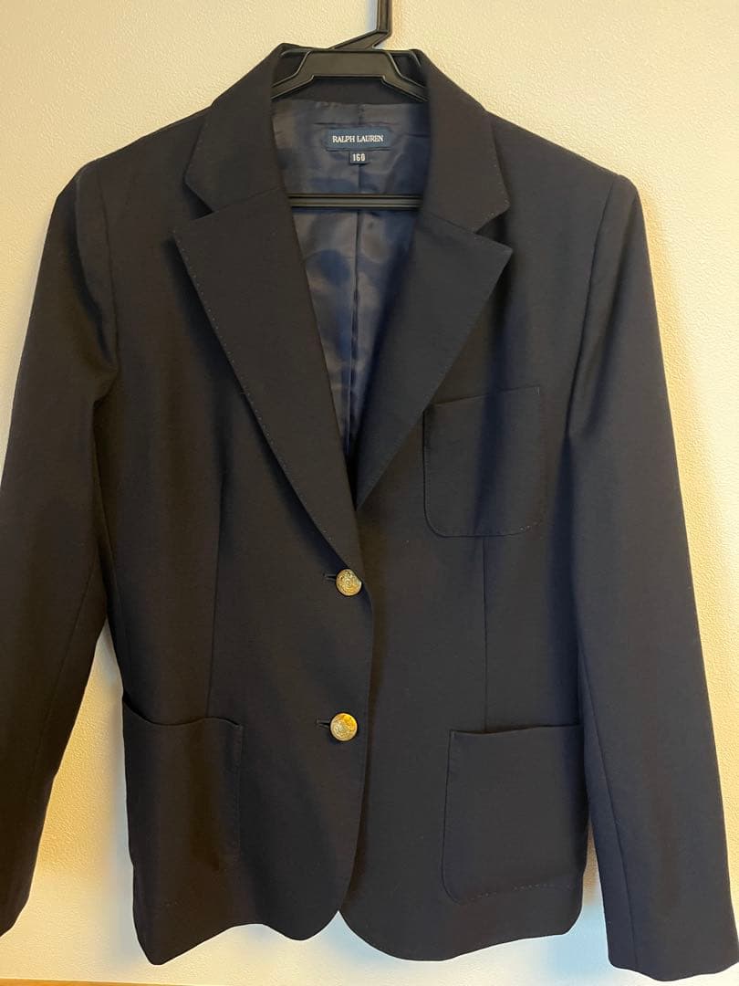 ラルフローレン ガールズ ブレザー 紺ブレ 160