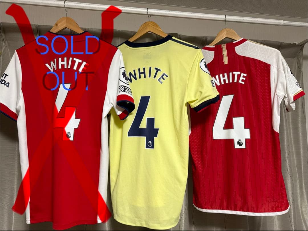 adidasアディダス arsenal アーセナル WHITE ホワイト 正規品