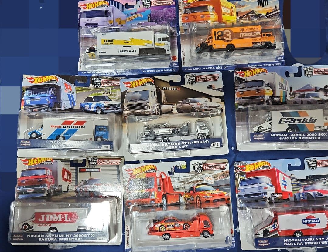 G*i様 ホットウィール　トランスポート　日本車　8台セット