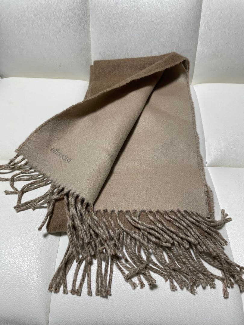 【極美品】HERMES カシミヤマフラー 《レクトヴェルソ》