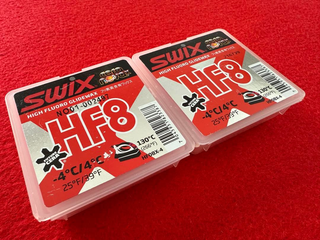 【新品ラスト1セット】SWIX HF8 スキーワックス 2個セット