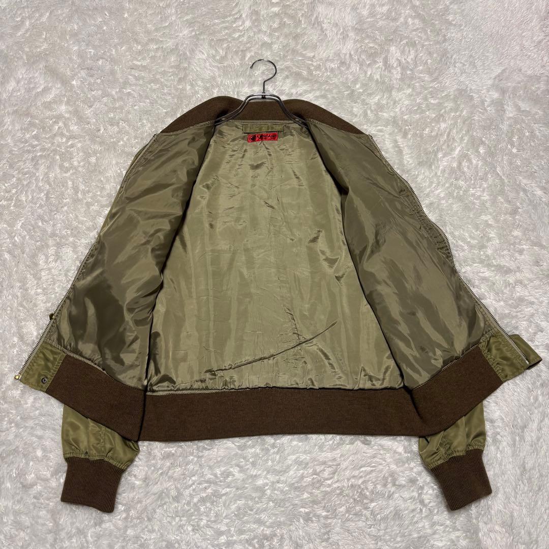 希少 EVISU YAMANE フライトジャケット カーキ MA-1 Mサイズ