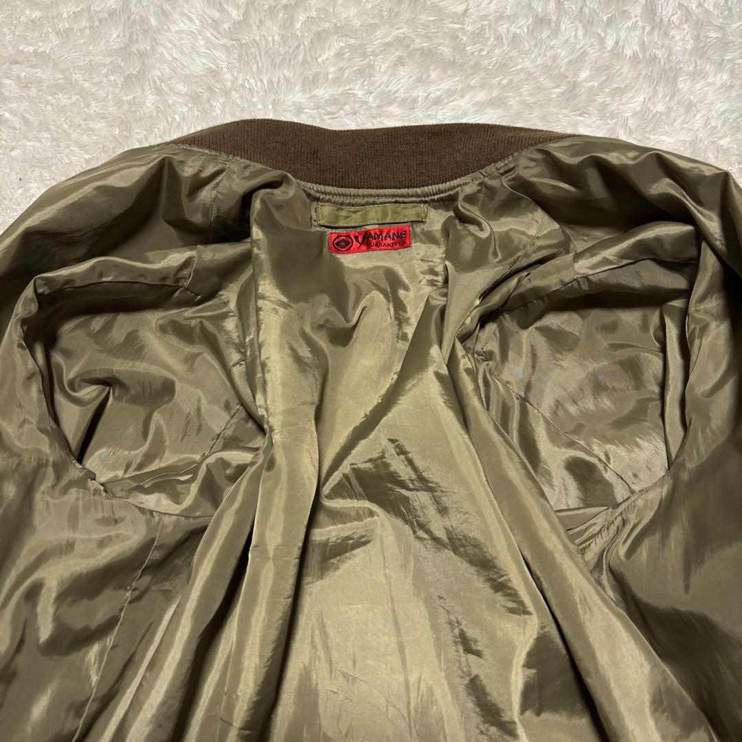 希少 EVISU YAMANE フライトジャケット カーキ MA-1 Mサイズ