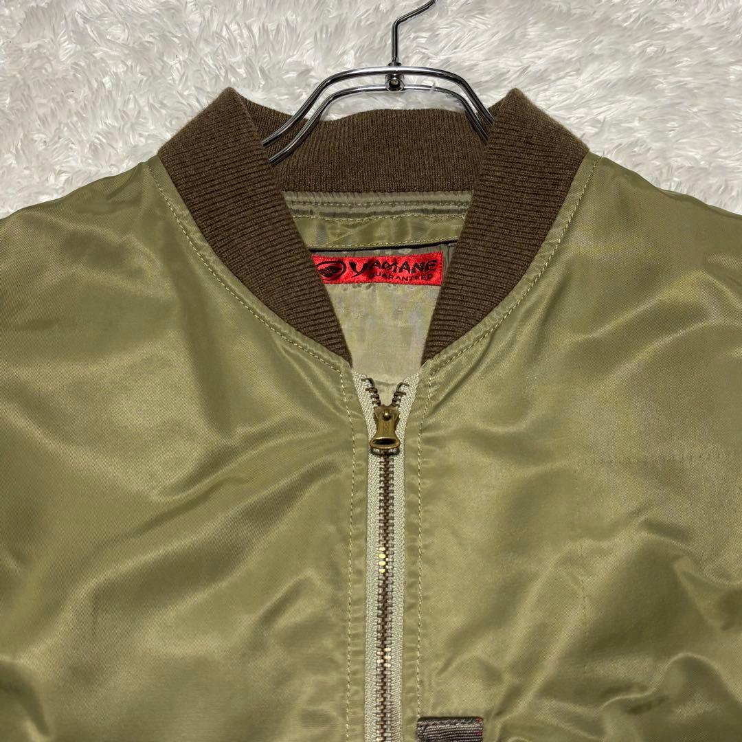 希少 EVISU YAMANE フライトジャケット カーキ MA-1 Mサイズ