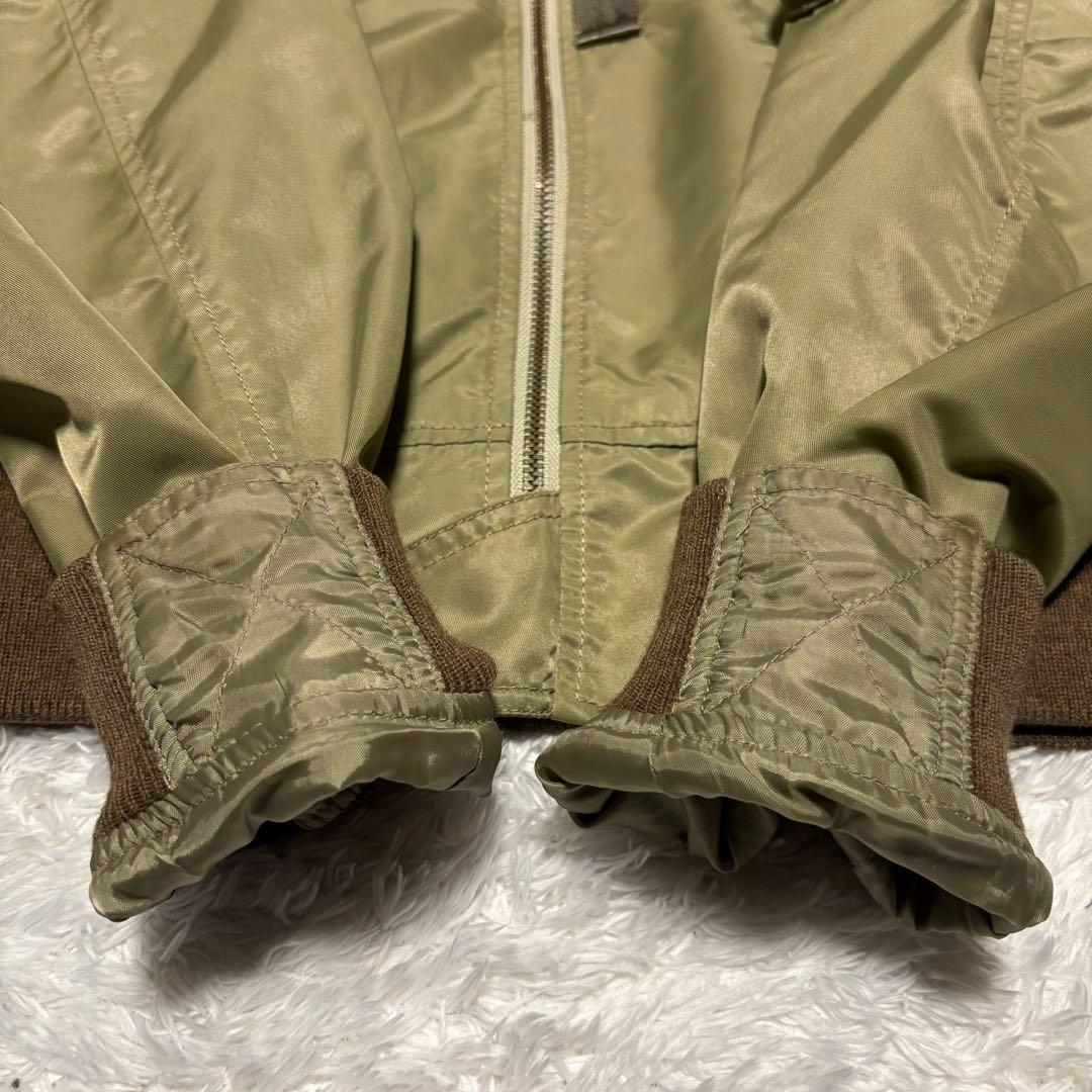 希少 EVISU YAMANE フライトジャケット カーキ MA-1 Mサイズ
