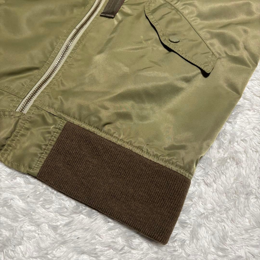 希少 EVISU YAMANE フライトジャケット カーキ MA-1 Mサイズ