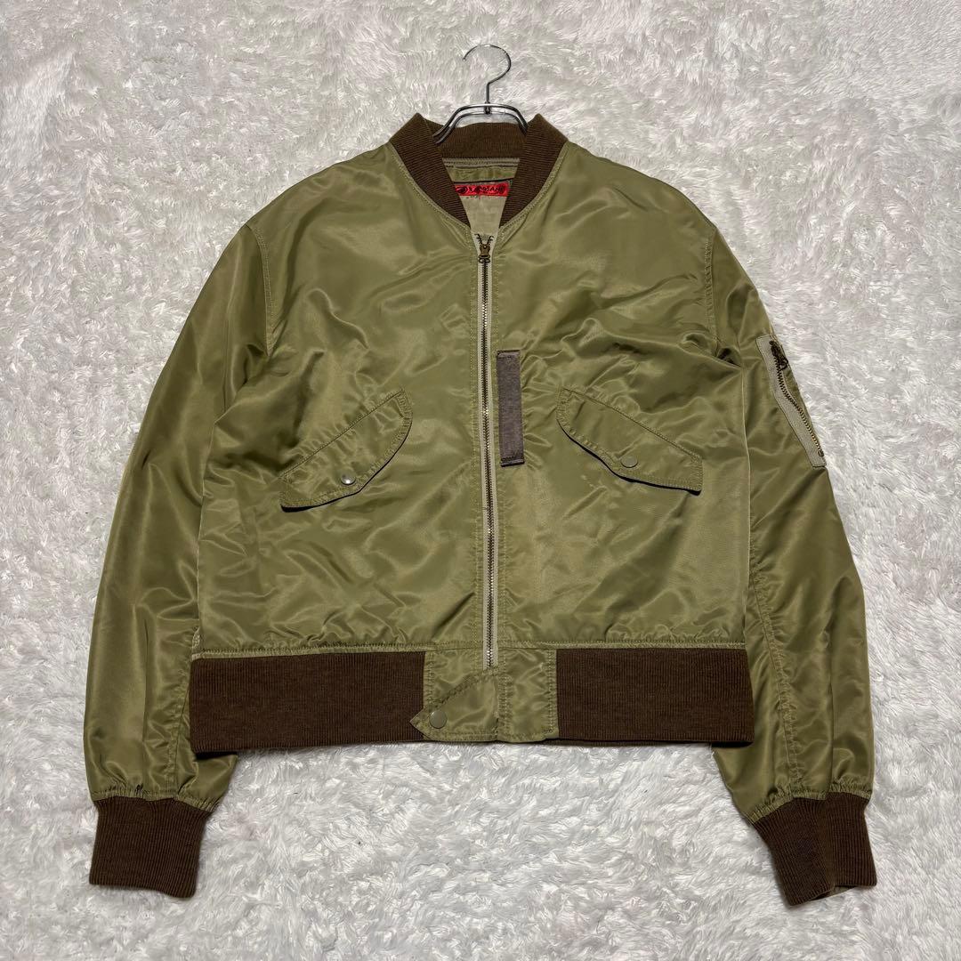 希少 EVISU YAMANE フライトジャケット カーキ MA-1 Mサイズ