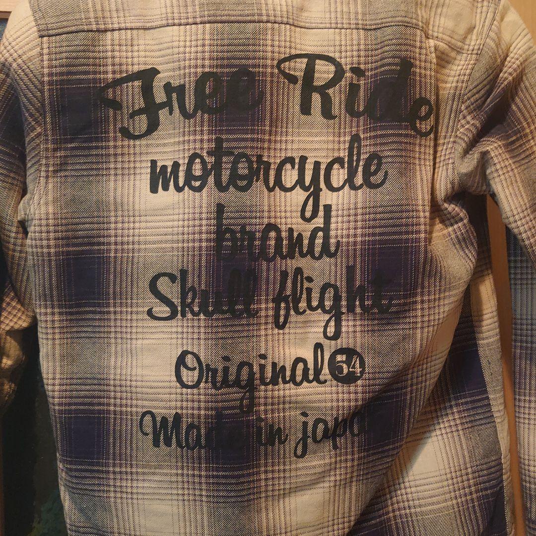 Skull Flight チェック柄ジャケット M