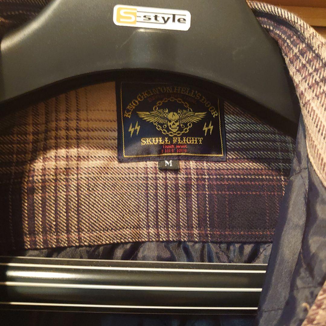 Skull Flight チェック柄ジャケット M