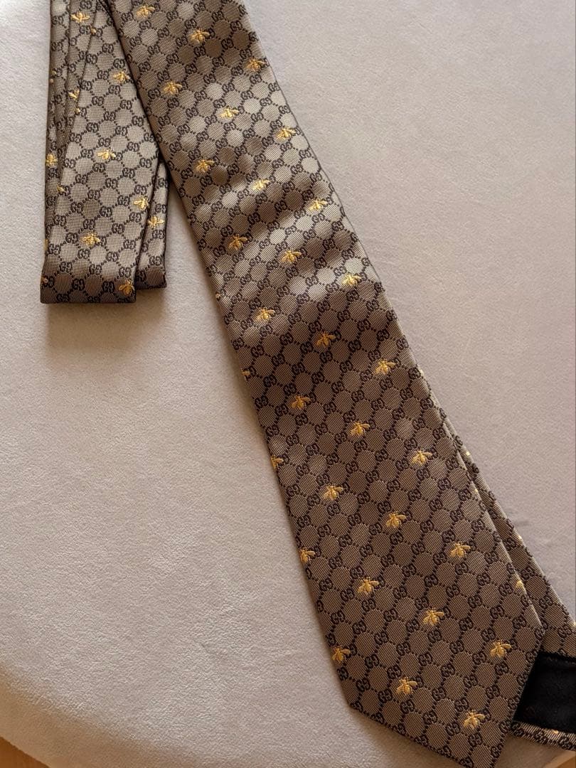 【最終値下げ】GUCCI シルク ネクタイ GGパターン