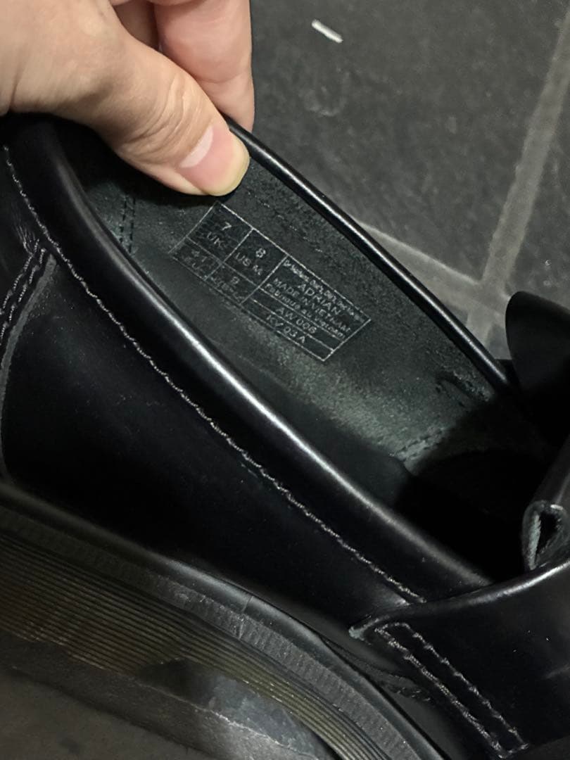 Dr.Martens ADRIAN タッセルローファー UK7 黒 26cm