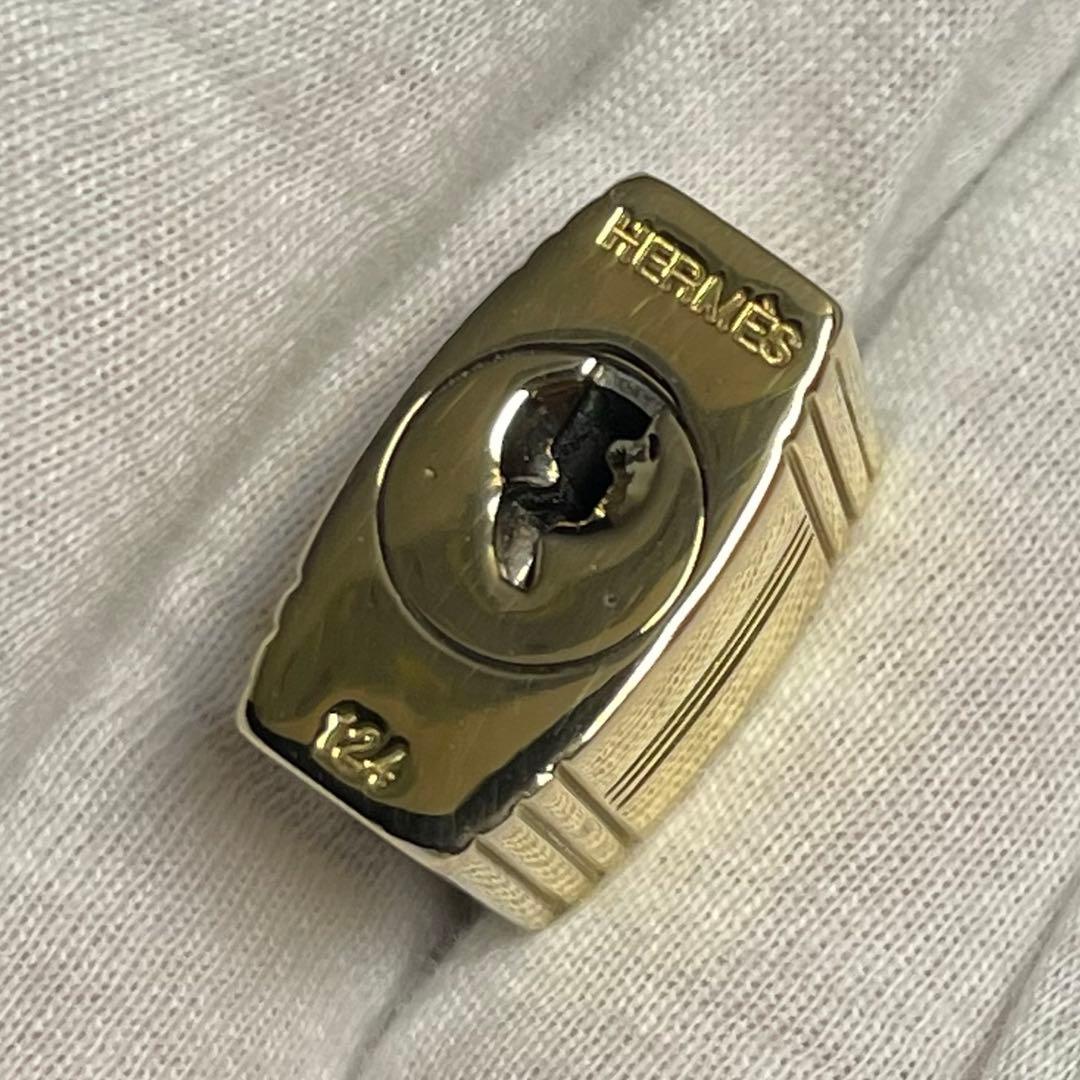 【美品】エルメス K24ゴールドメッキ パドロック カデナ リペア品 124番