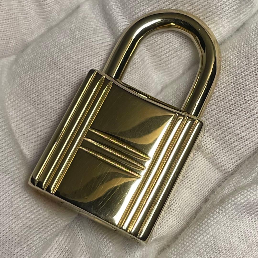【美品】エルメス K24ゴールドメッキ パドロック カデナ リペア品 124番