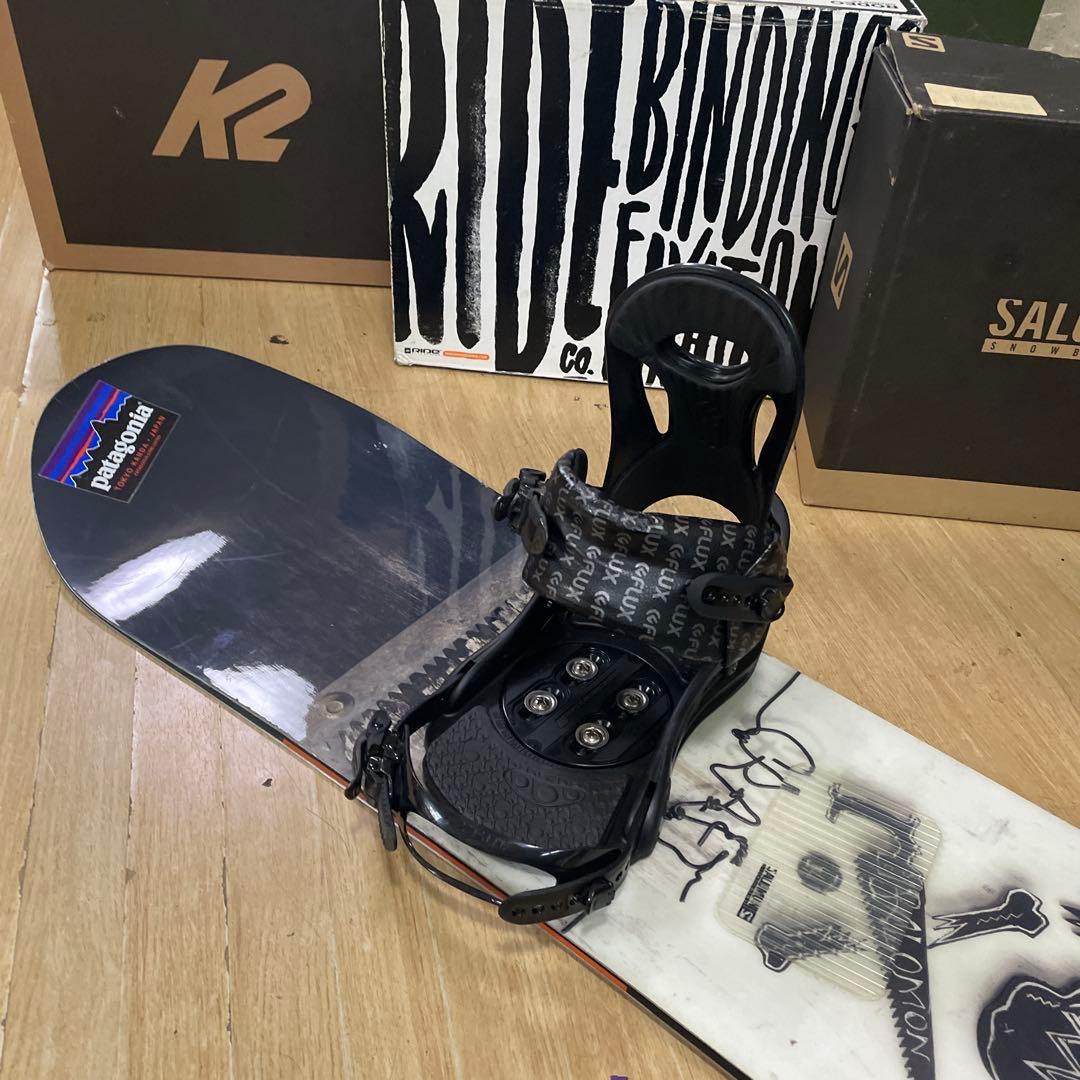 SALOMON×FLUX　サロモン　フラックスバインディング付スノーボードセット