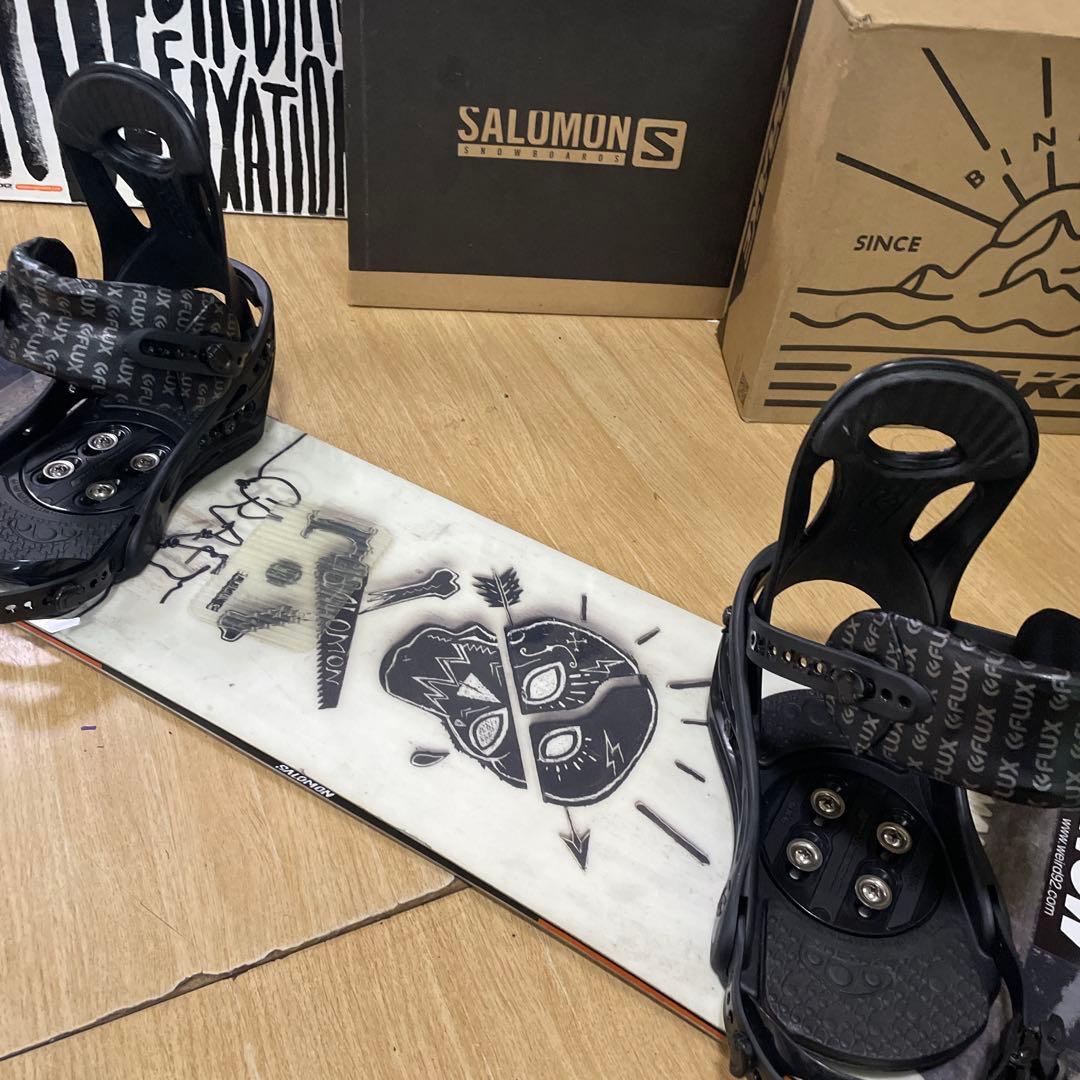 SALOMON×FLUX　サロモン　フラックスバインディング付スノーボードセット