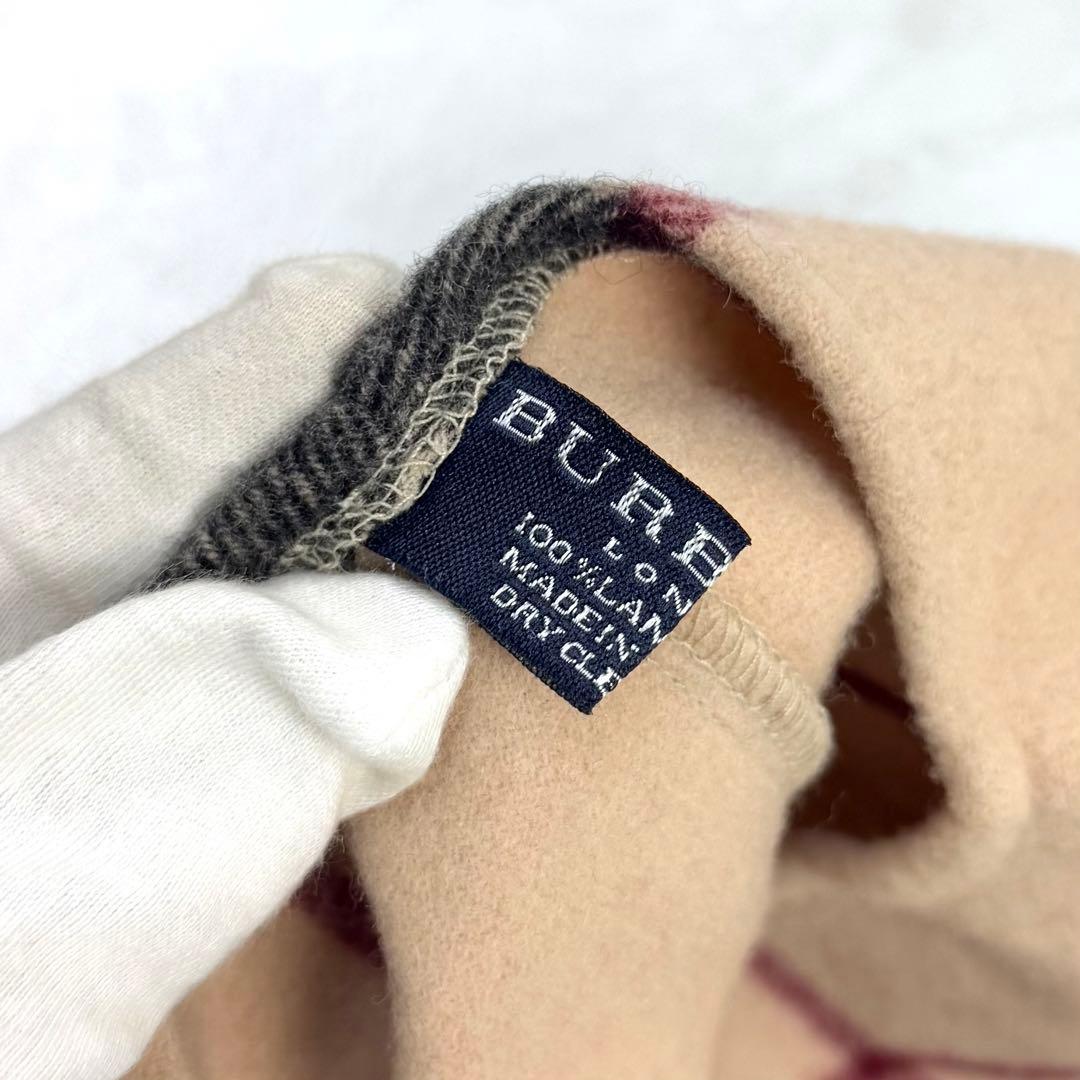 極美品 バーバリーロンドン ウール ポンチョ ケープ ノバチェック メガチェック