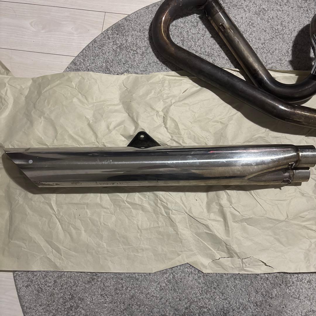 ドラスタ400 2in1スラッシュ　マフラー