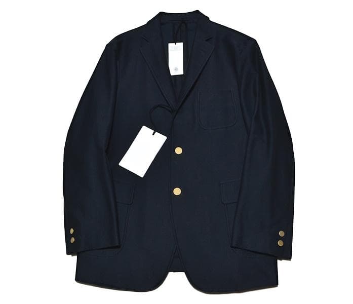 【新品】限定コラボ L 特価 ジェイプレス×カネマサフィル 金ボタン紺ブレザー