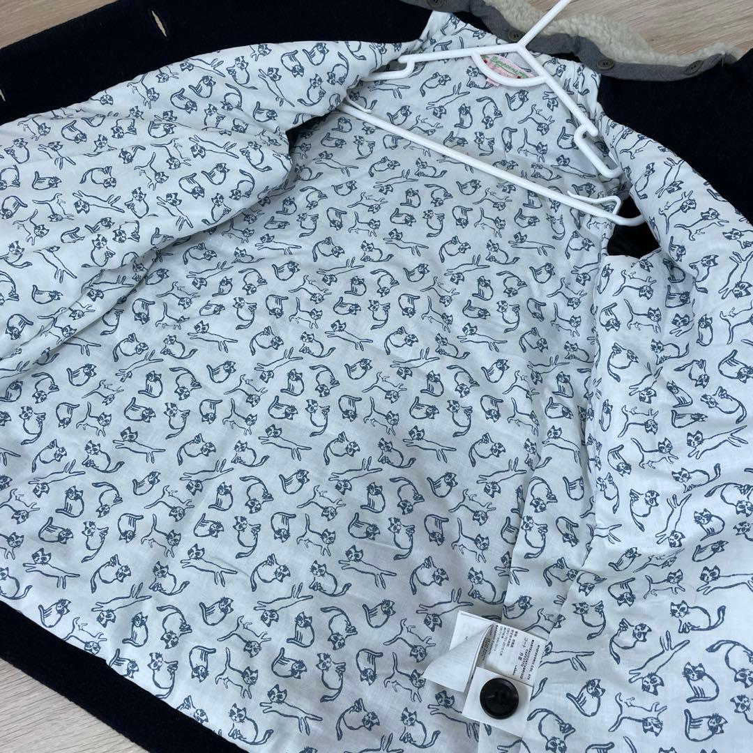 ボンポワン　2018aw ネイビーウールコート6A