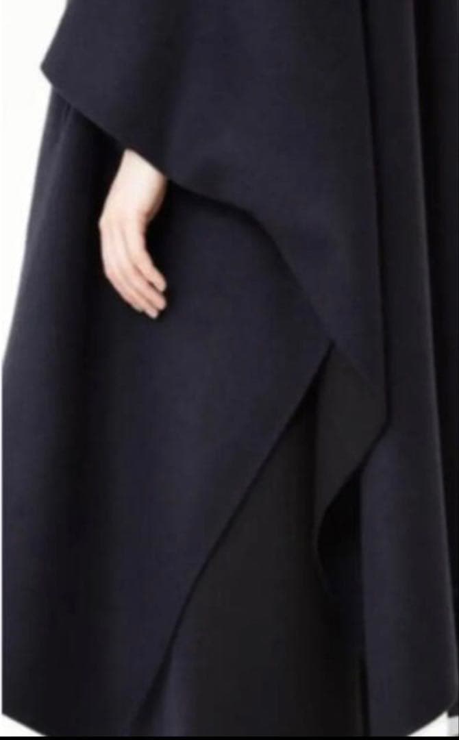 LE PHILウールサテンリバーコート