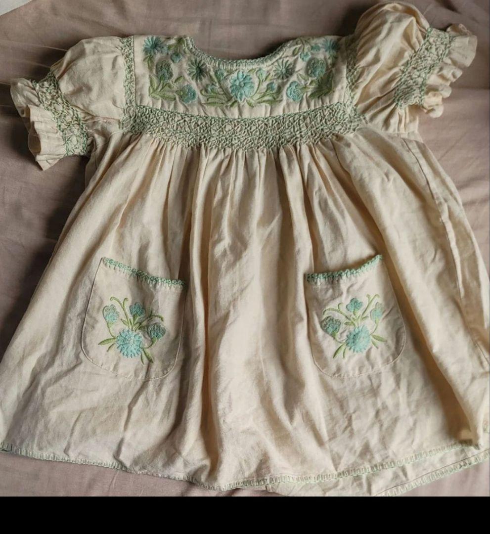 ワンピース Apolina dora dress milk 5-7y