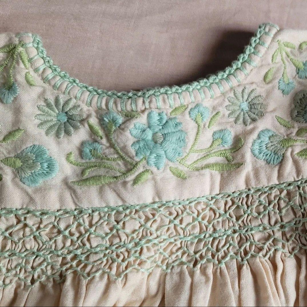 ワンピース Apolina dora dress milk 5-7y