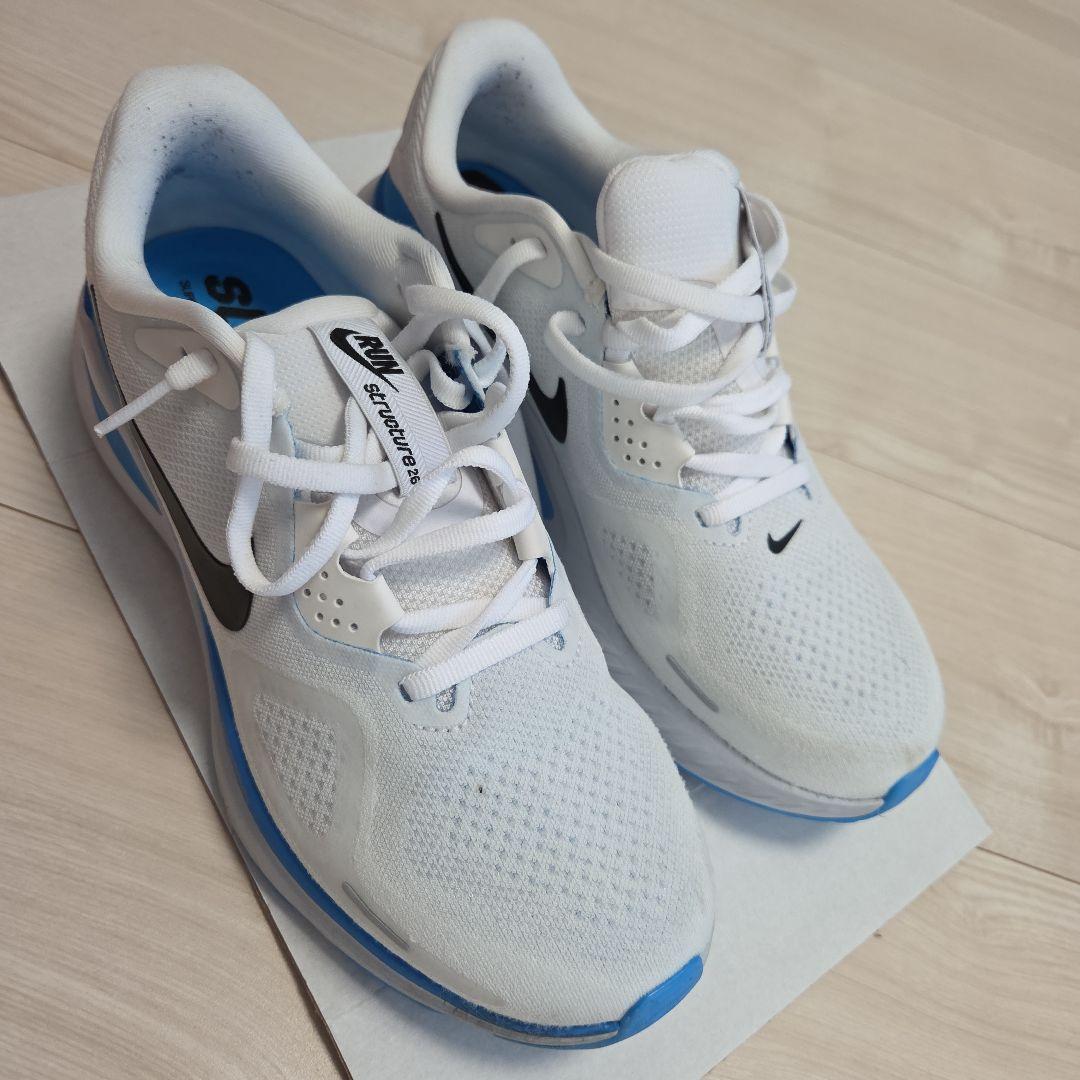 Nike Structure25cm ランニングシューズ ホワイト/ブルー