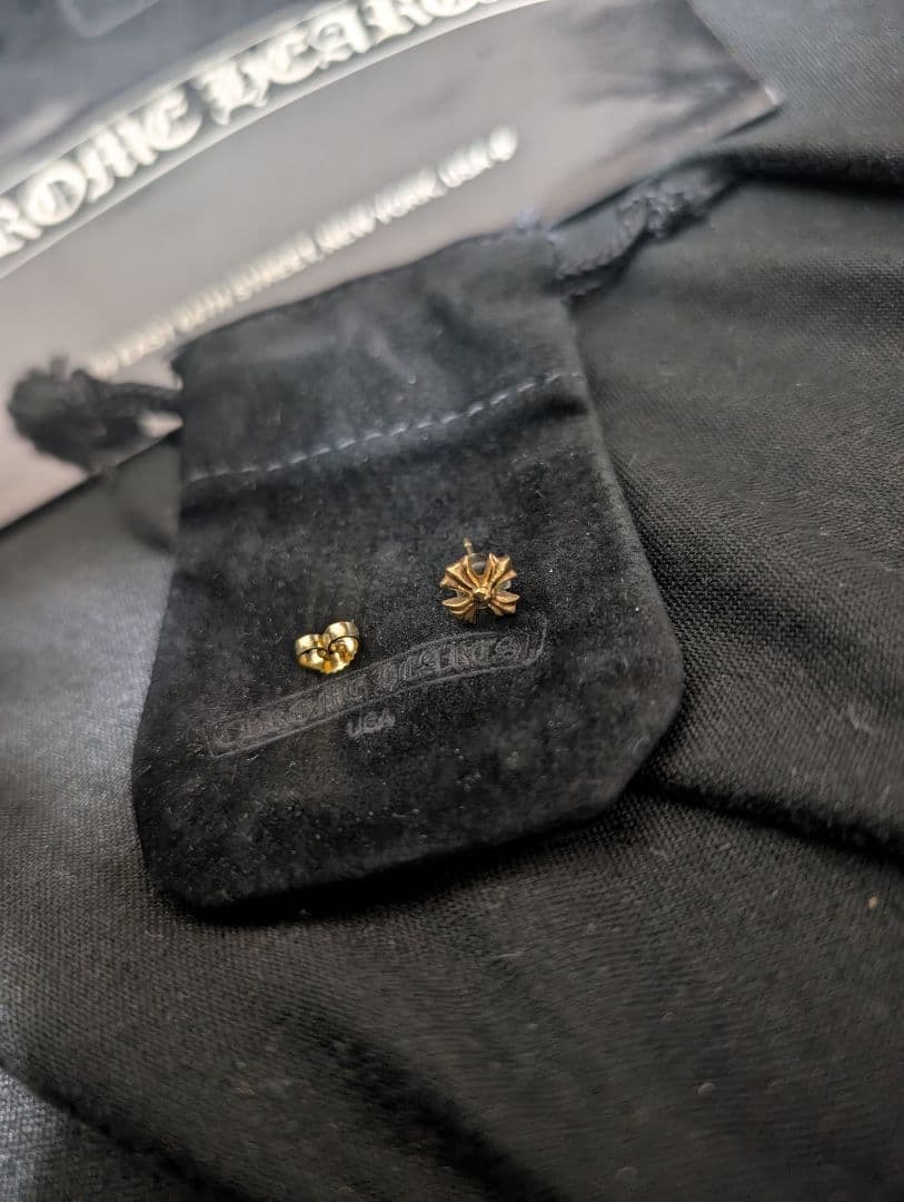 CHROME HEARTS クロムハーツ 22k スタッド CHプラス ピアス