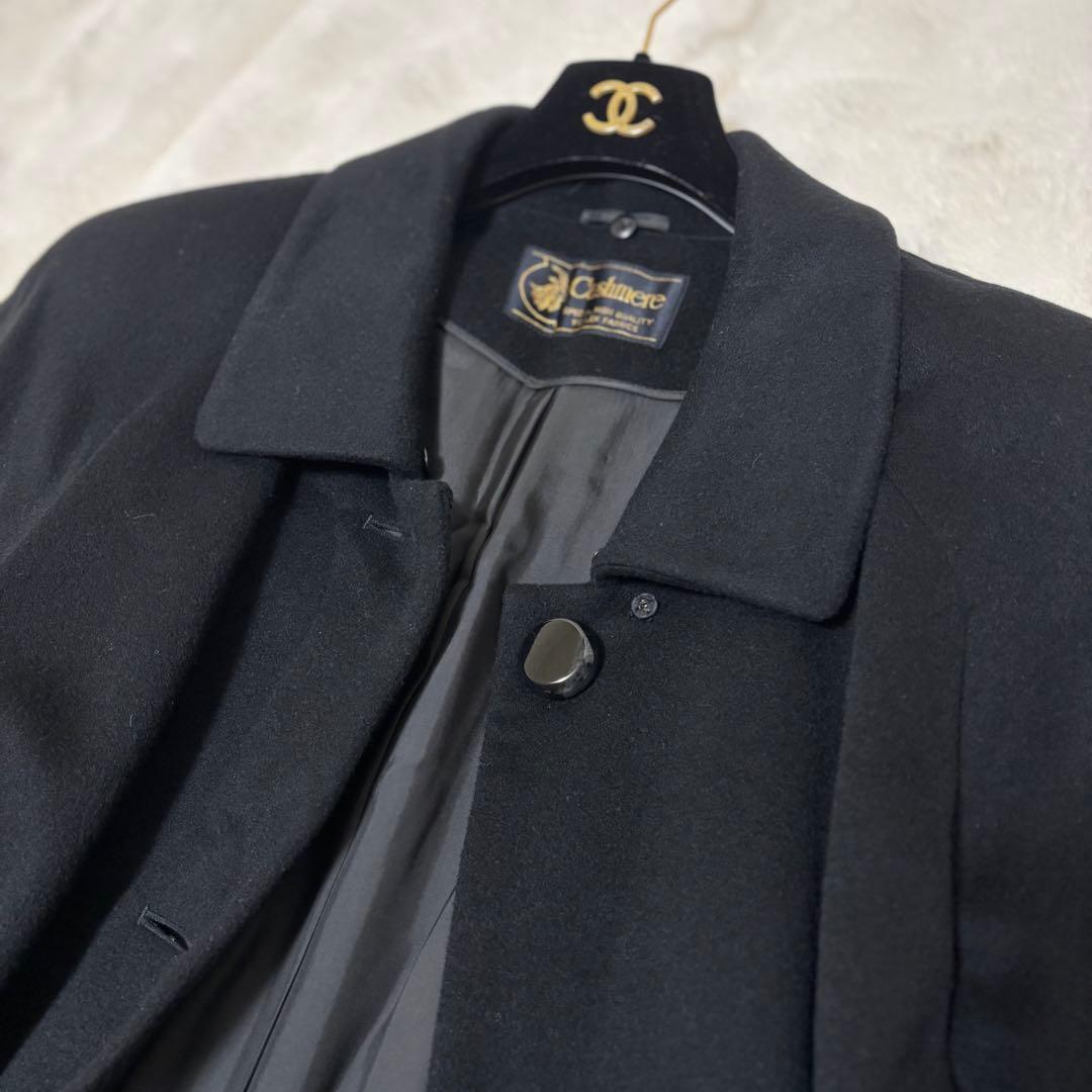 【美品】最高級 カシミヤ100% ロングコート　大きめ　13AR