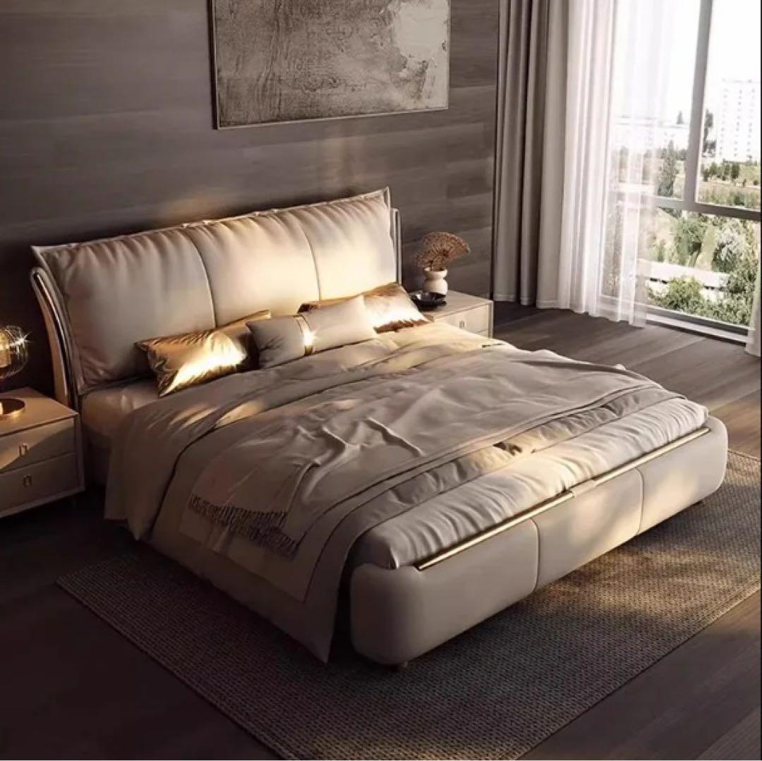 【残り2点】ラグジュアリーベッド｜150×200cm対応｜新品（マットレス付き）