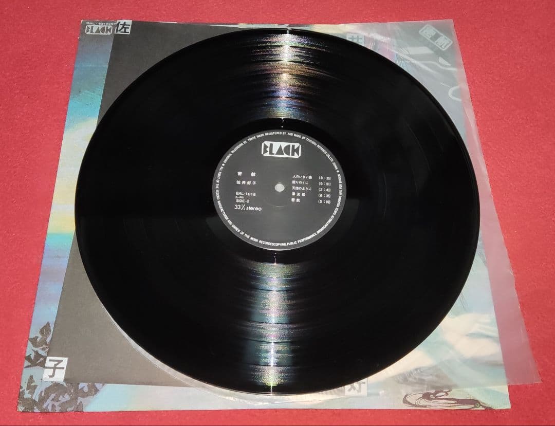 N*s様 佐井好子密航 BAL-1018 LP レコード 未プレイ