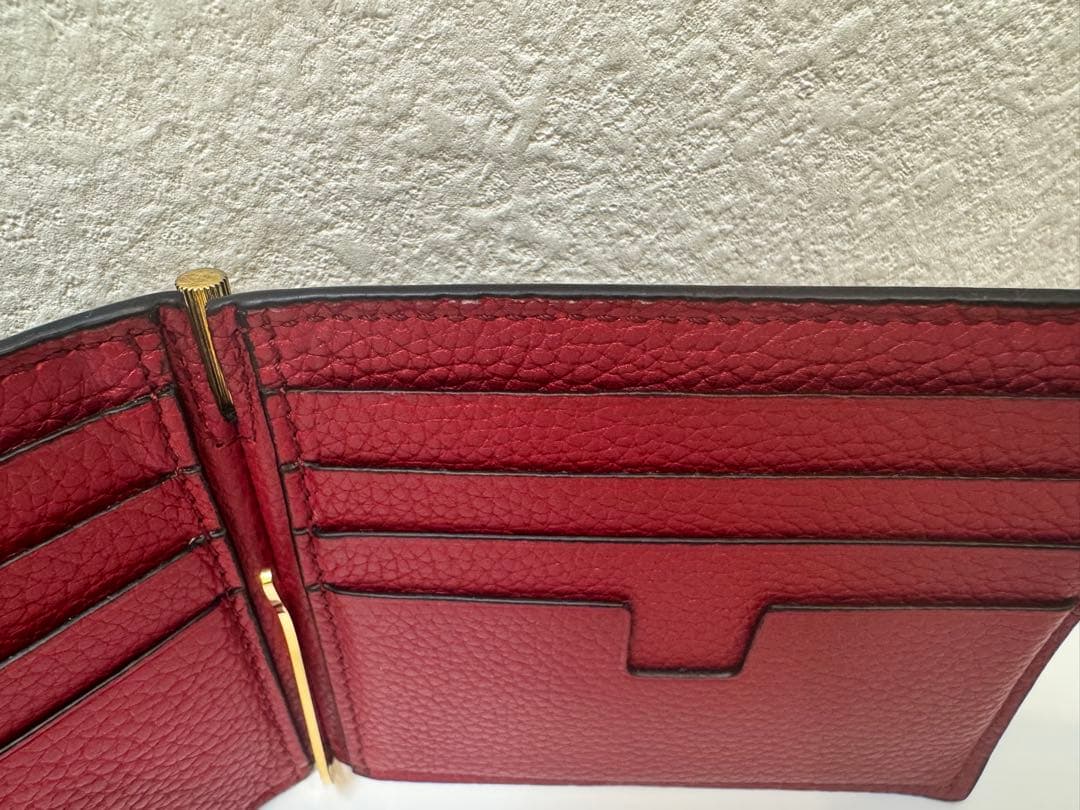 ケイコ★TOM FORD 黒 レザー マネークリップ