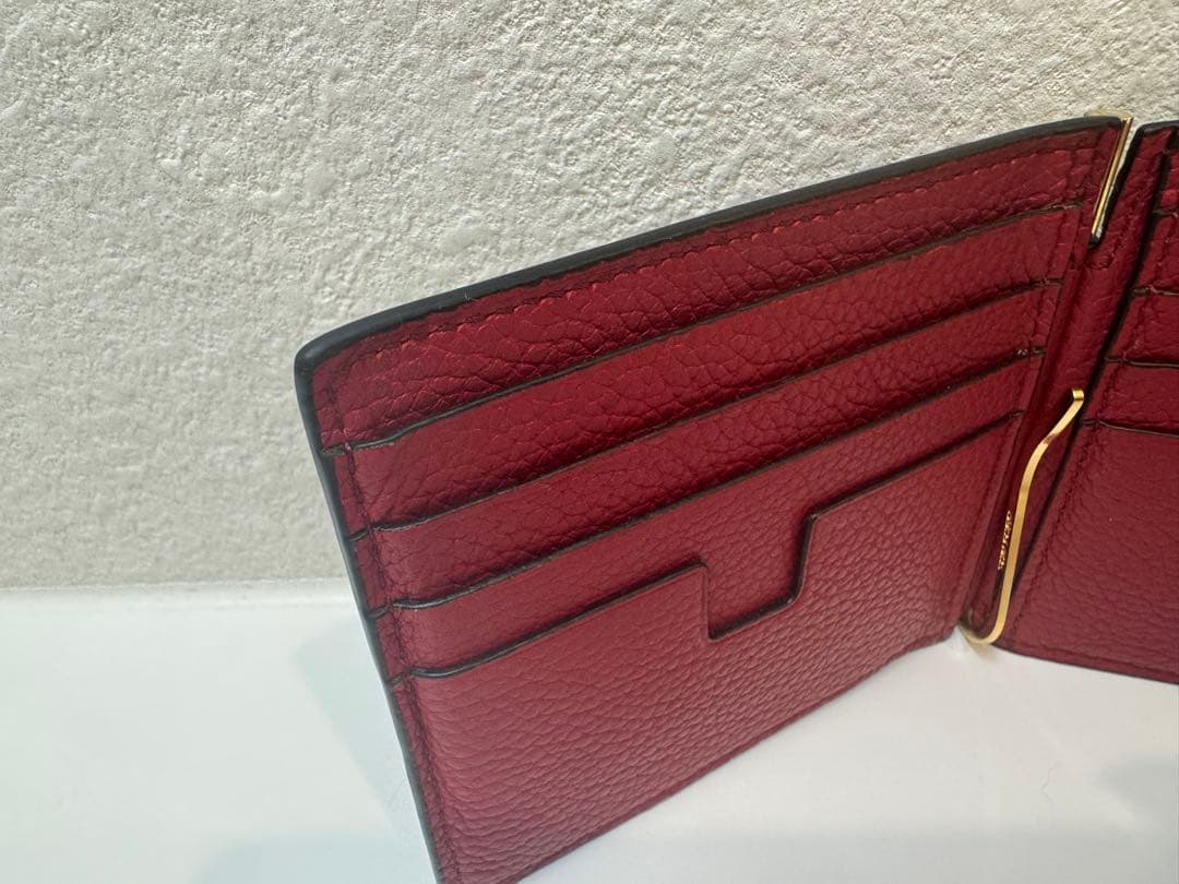 ケイコ★TOM FORD 黒 レザー マネークリップ