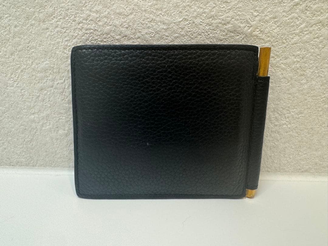 ケイコ★TOM FORD 黒 レザー マネークリップ