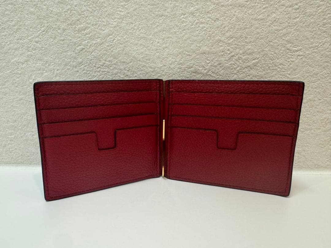 ケイコ★TOM FORD 黒 レザー マネークリップ