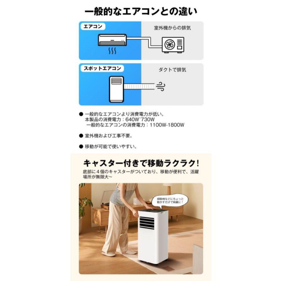 新品 未使用品 スポットエアコン ホワイト