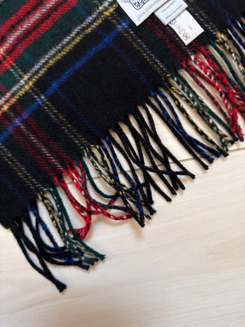 Johnstons of Elgin カシミヤ マフラー　小判