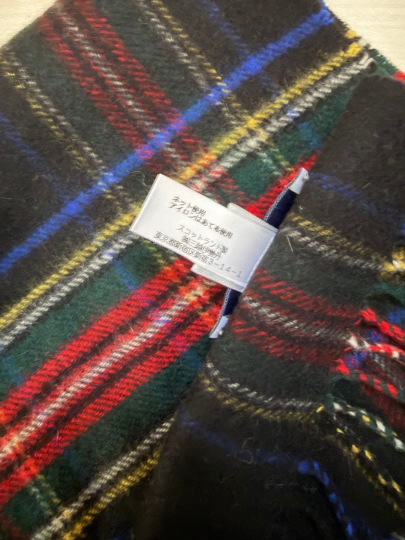 Johnstons of Elgin カシミヤ マフラー　小判