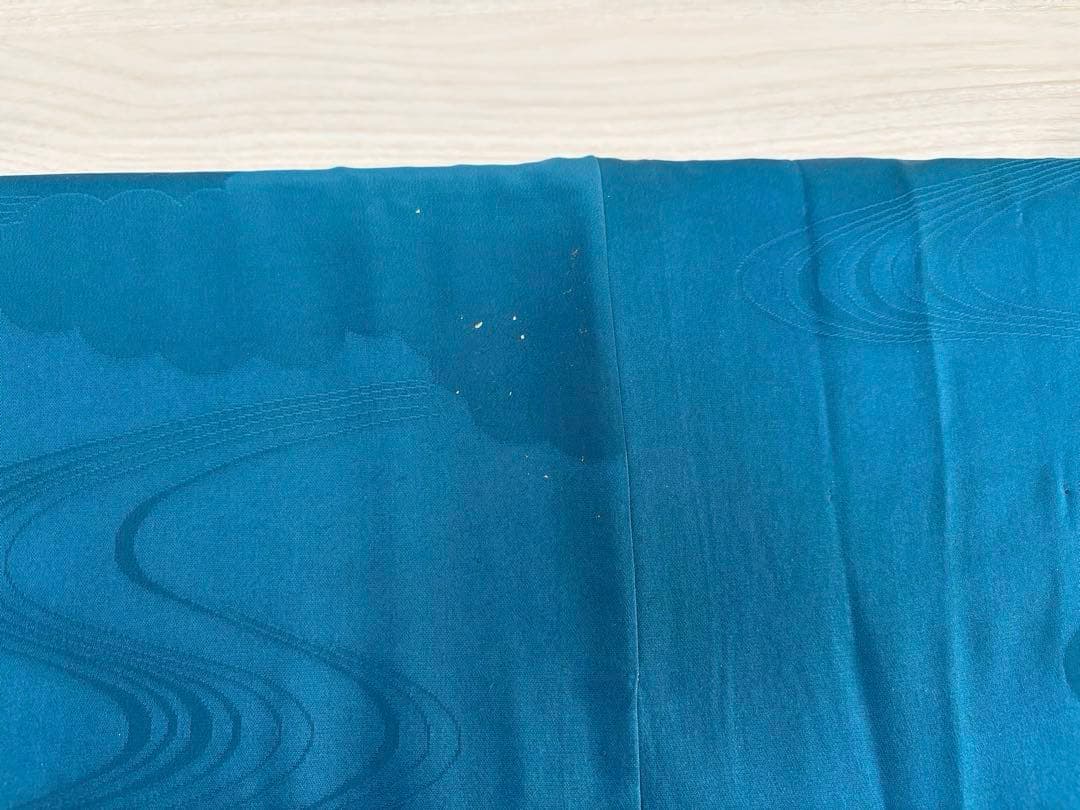 子供 七五三 着物 青 女の子 旭縫製　着物・長襦袢セット