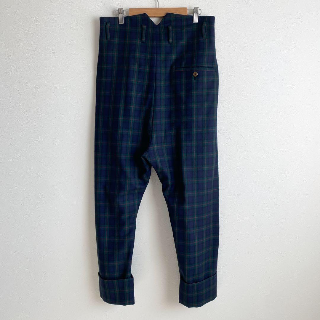 美品Vivienne Westwood MAN ウール チェック サルエルパンツ