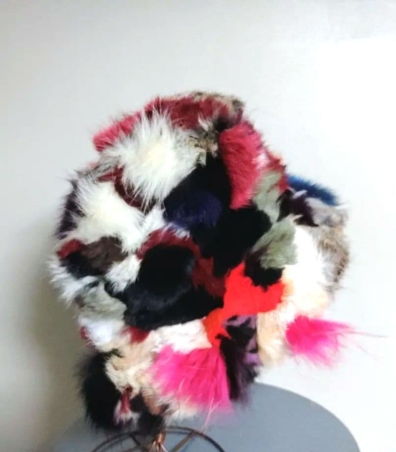 ★ファーハット★　●リアルファー●　♂クレイジーパターン♀