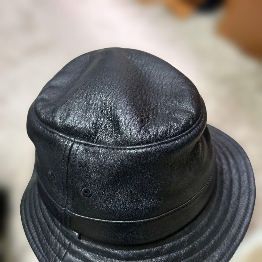 SUPREME シュプリーム レザークラッシャー ハット バケット